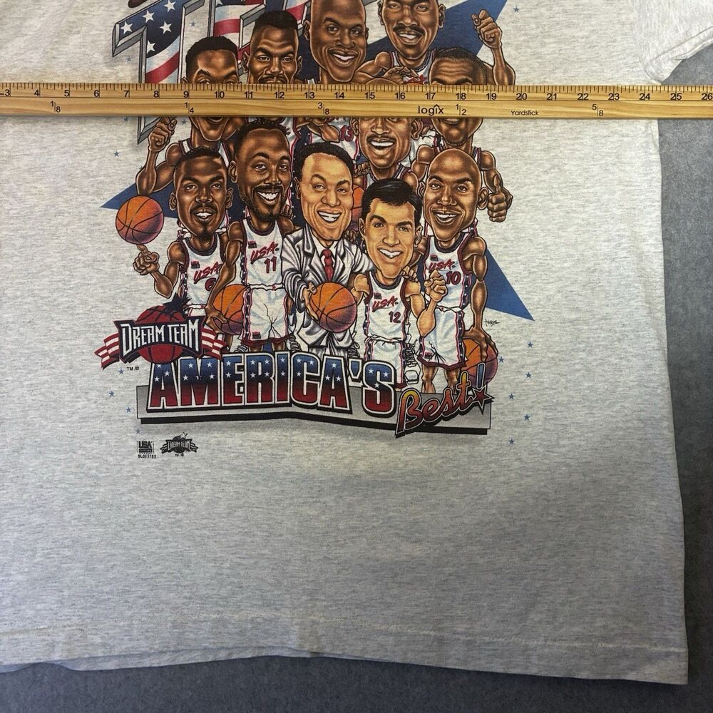 Dream Team Men’s XL Salem Tee USA Olympic Basketball Vintage Graphic 90s - Picture 6 of 7